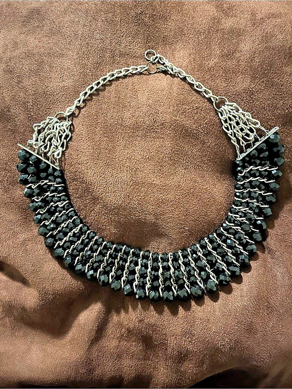 Black & Silver Statement Necklace